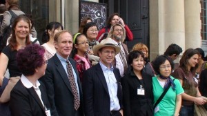 Nobel laureates and Obama backers Peter Agre and Frank Wilczek