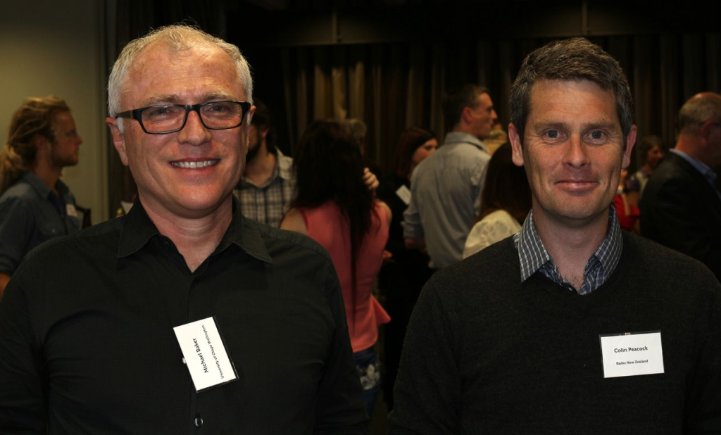 University of Otago Wellington's, Professor Michael Baker and Radio New Zealand's Colin Peacock