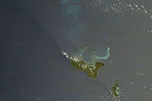 Satellite image of the volcano, taken 29 December 2014. Credit: NASA
