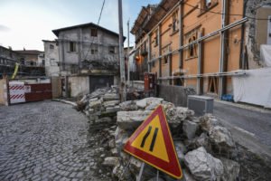 L'Aquila in Abruzzi, years after the earthquake.