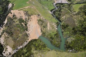 Medway River landslide dam. GeoNet.